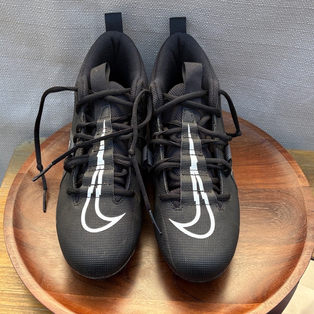 Nike Men's Alpha Menace 3 Shark Football Black Gray Cleats Sz 7 CV0586-010 - Picture 3 of 10